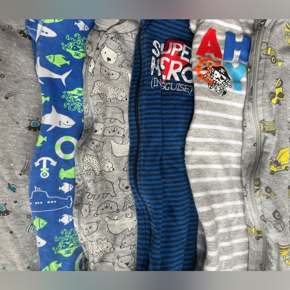 George Footed One-Pieces - 6 Pack - Picture 2 of 8